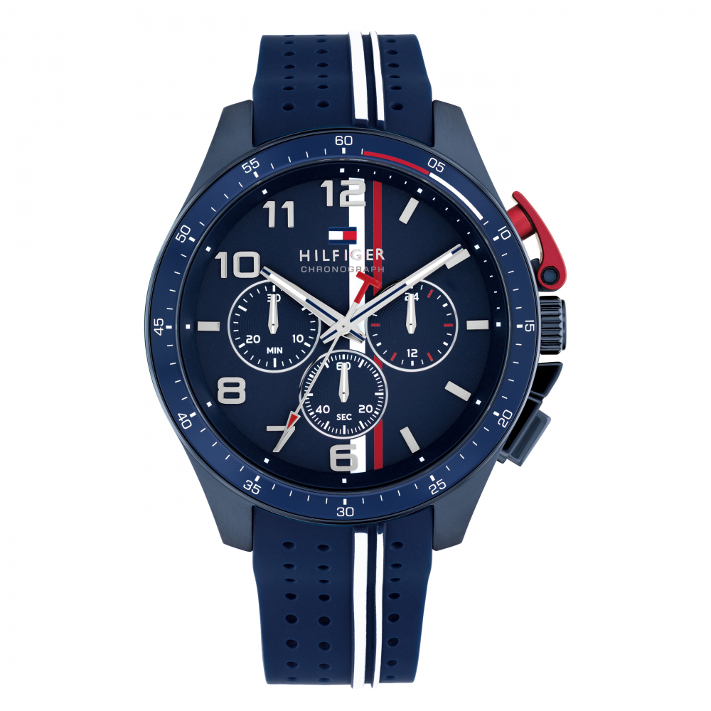Tommy Hilfiger Herren Armbanduhr 1792169 Chrono Silikonband