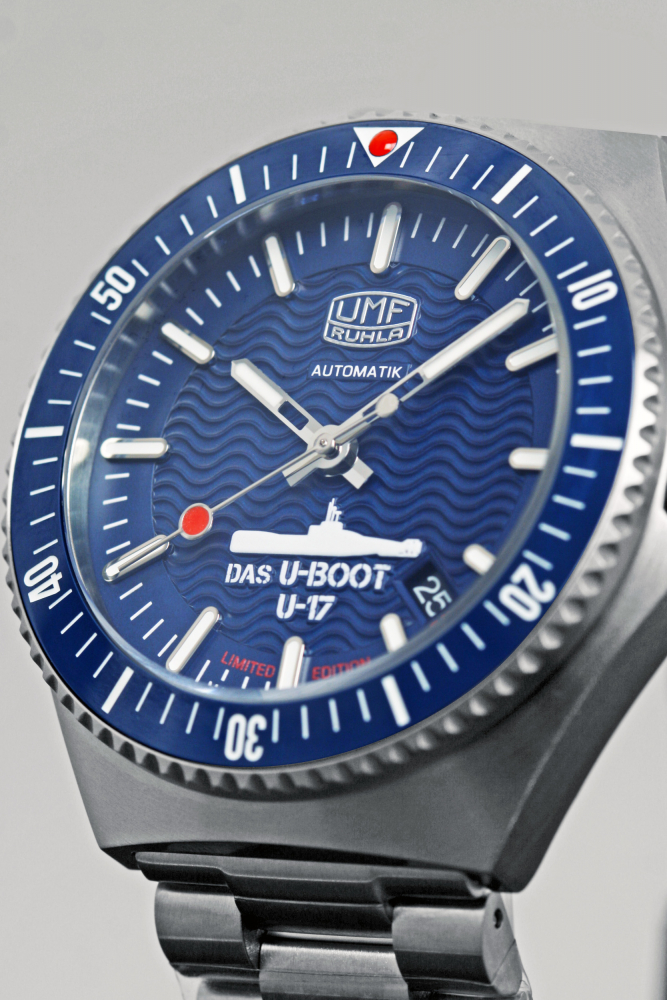 UMF Ruhla -Das U-Boot U-17- Armbanduhr 1930M-3 Taucher Automatik, 43mm