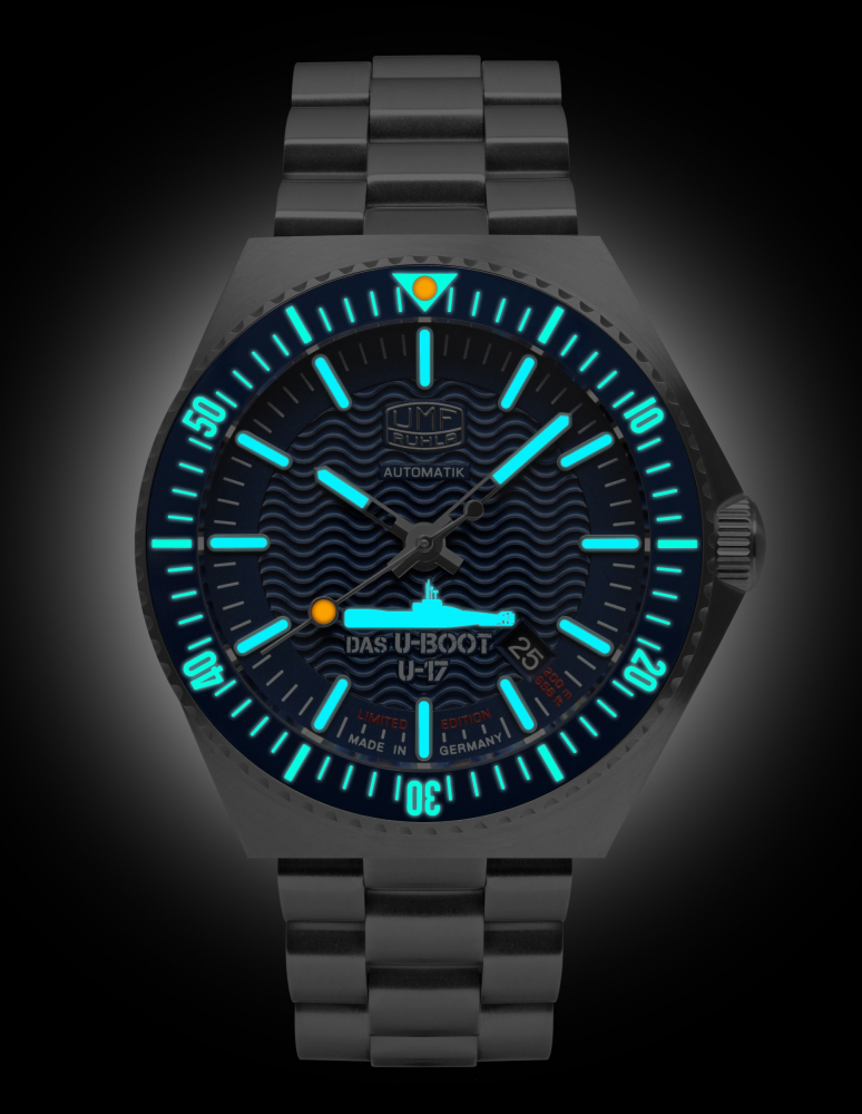 UMF Ruhla -Das U-Boot U-17- Armbanduhr 1930M-3 Taucher Automatik, 43mm