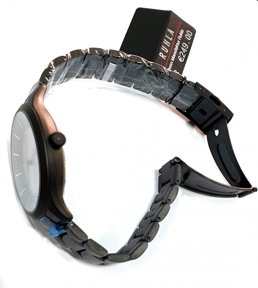 UMR Ruhla Solar Herren Armbanduhr Titan 95953M Datum Saphirglas, 10ATM