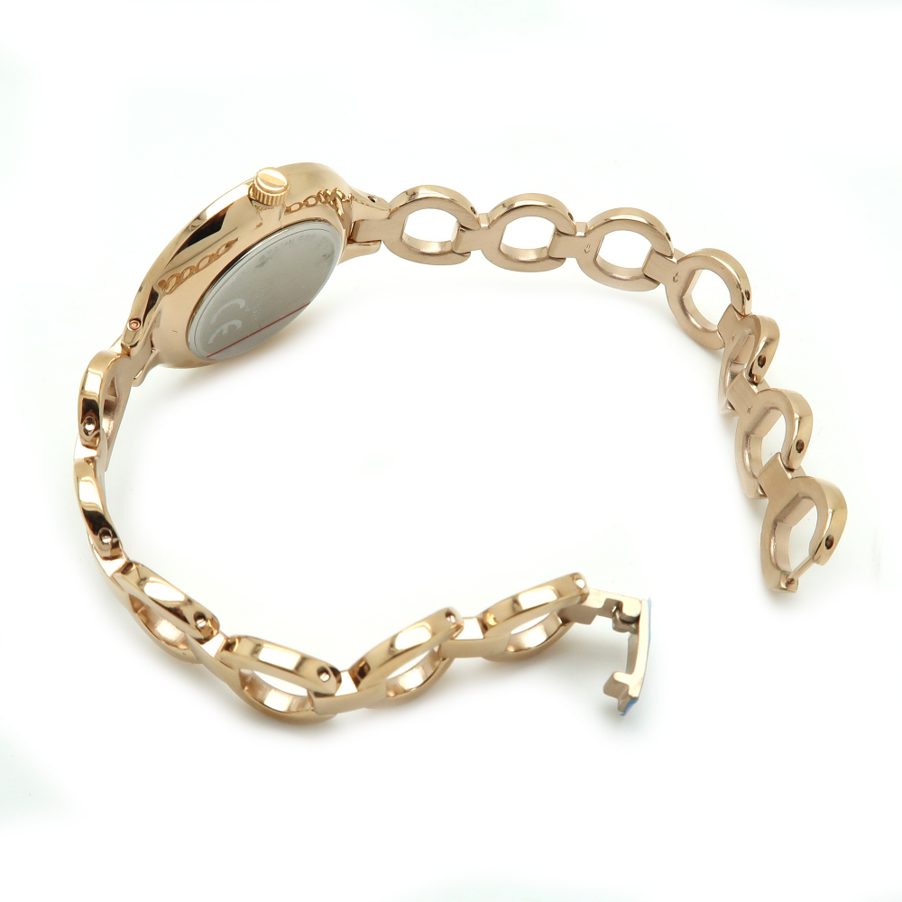Regent Damen Armbanduhr 2213458 Edelstahl roségoldfarben