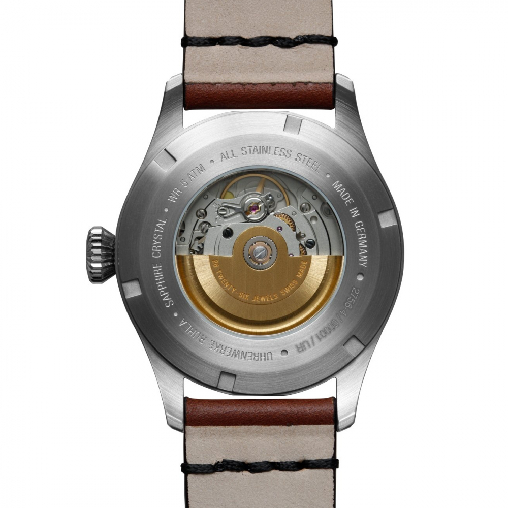 Bauhaus Aviation 2756-4 Flight Control Automatik, Saphirgas, Herrenuhr