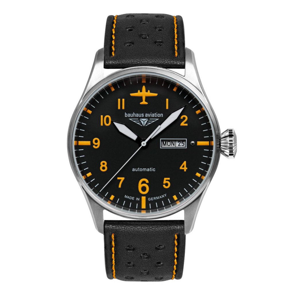 Bauhaus Aviation Flight Control 2766-5 Automatik, Day-Date, Herrenuhr
