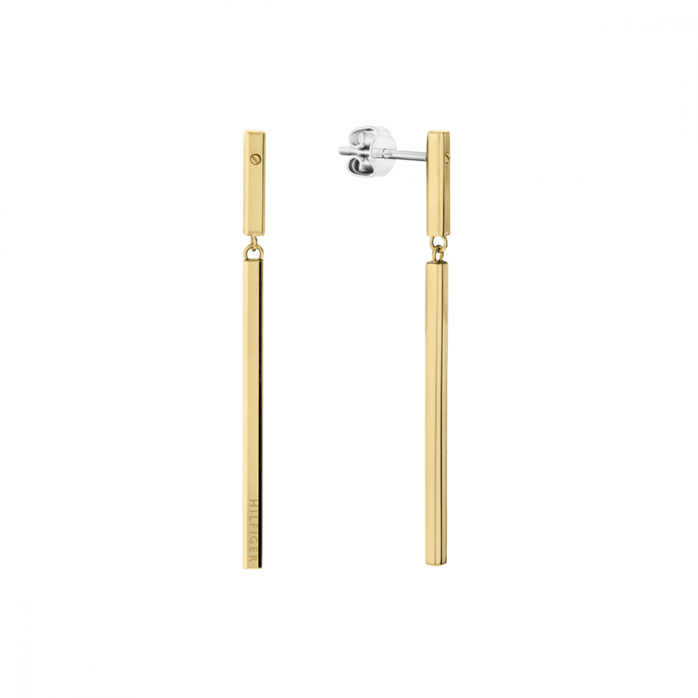 TOMMY HILFIGER Ohrringe paar Ohrstecker Edelstahl 2780955 Goldfarben