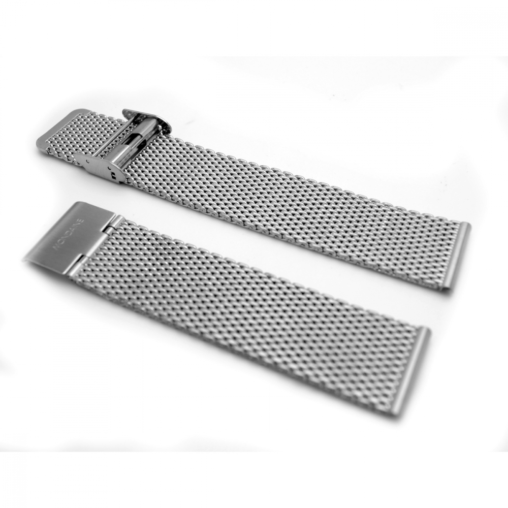 Mondaine Ersatzband, Wechselband, Stegbreite 20mm Milanaise Edelstahl