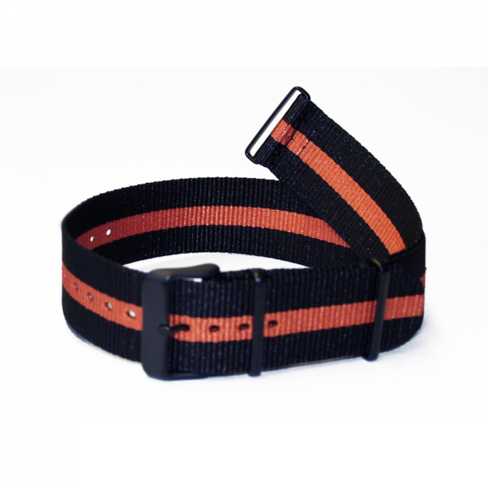 Vostok Europe Expedition Nordpol 1 Textilband 24 mm schwarz / orange, Schließe schwarz, T197