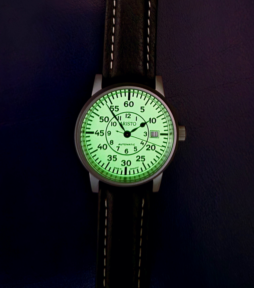 ARISTO U-Boot Uhr II Automatic 3H18LB, Armbanduhr 38,5mm