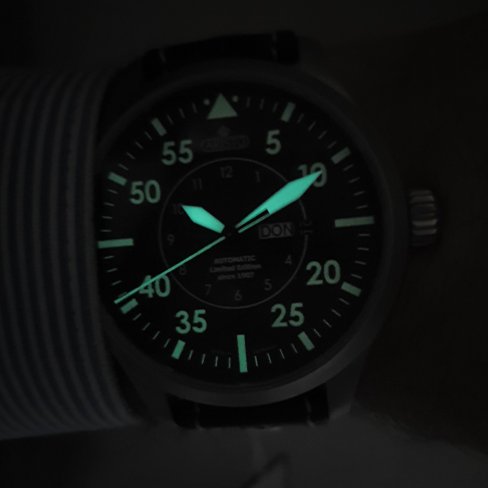 ARISTO Fliegeruhr Day Date ETA-Automatik-Werk 3H98175-L limitiert auf 50 Stück
