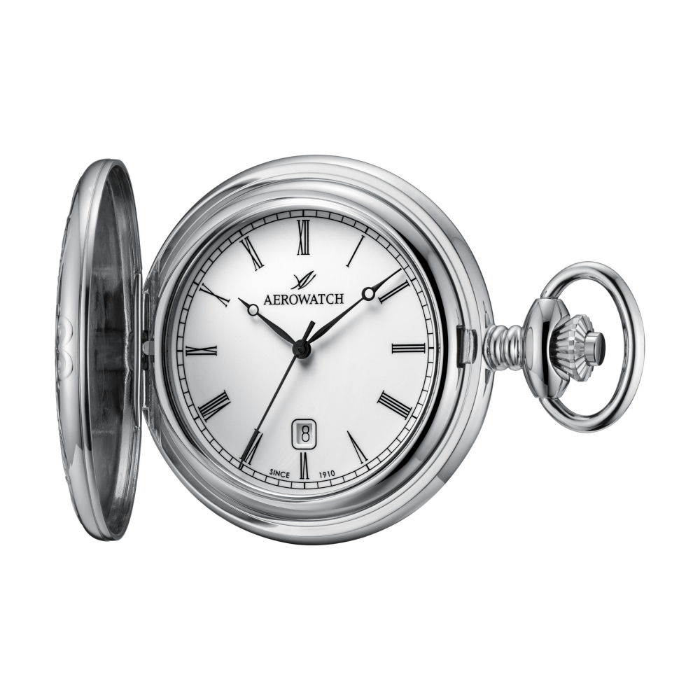AEROWATCH Savonnettes 42833 PD01 Taschenuhr Quarz, 47mm