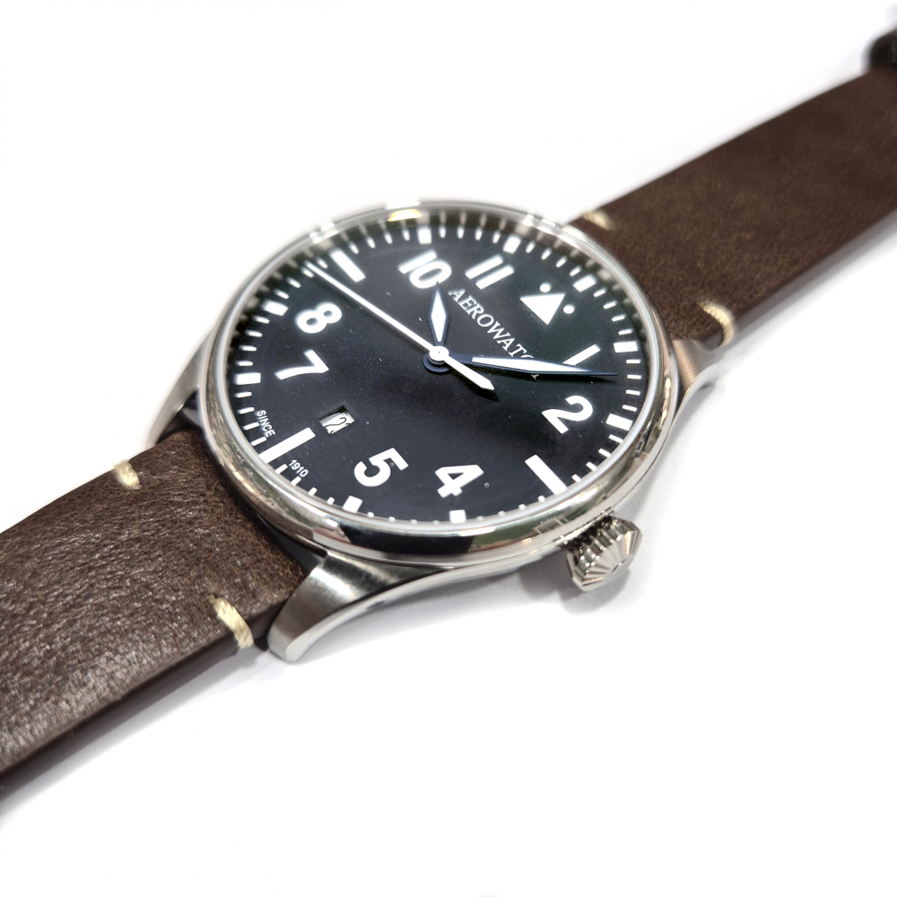 AEROWATCH Herren Armbanduhr Flieger/Pilotenuhr A 42997 AA04 Saphirglas