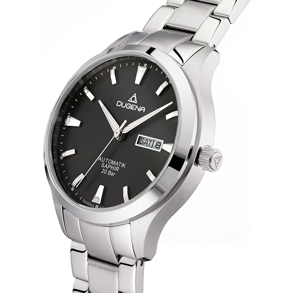Dugena 4460981 Tresor Master automatik Anthrazit Saphirglas 20ATM Day-Date