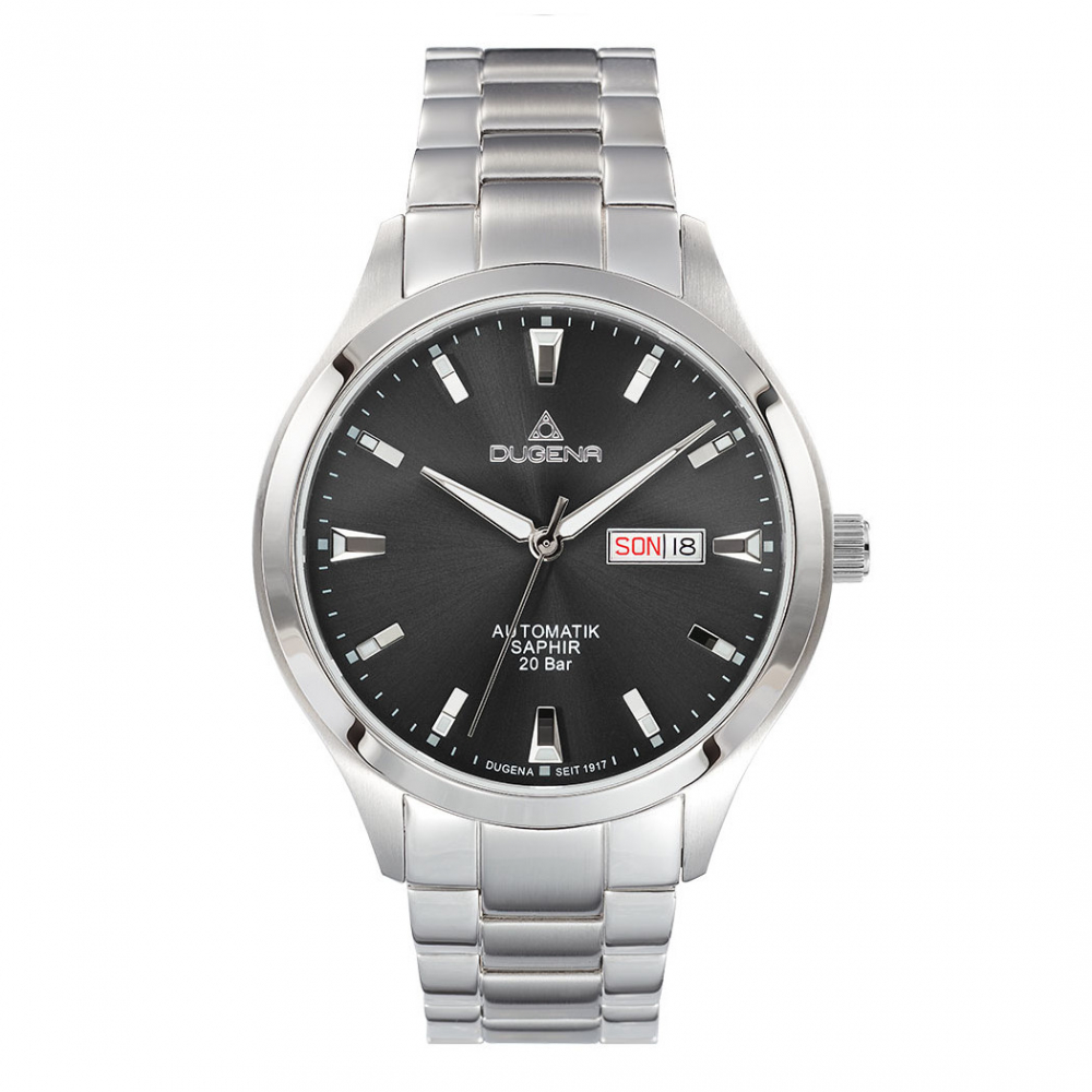 Dugena 4460981 Tresor Master automatik Anthrazit Saphirglas 20ATM Day-Date