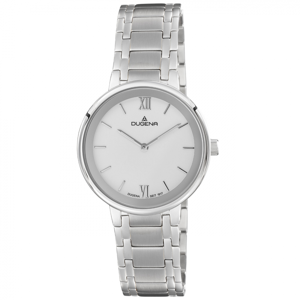 Dugena Damen Armbanduhr Cosima 4460996 Saphirglas 33mm silberfarben