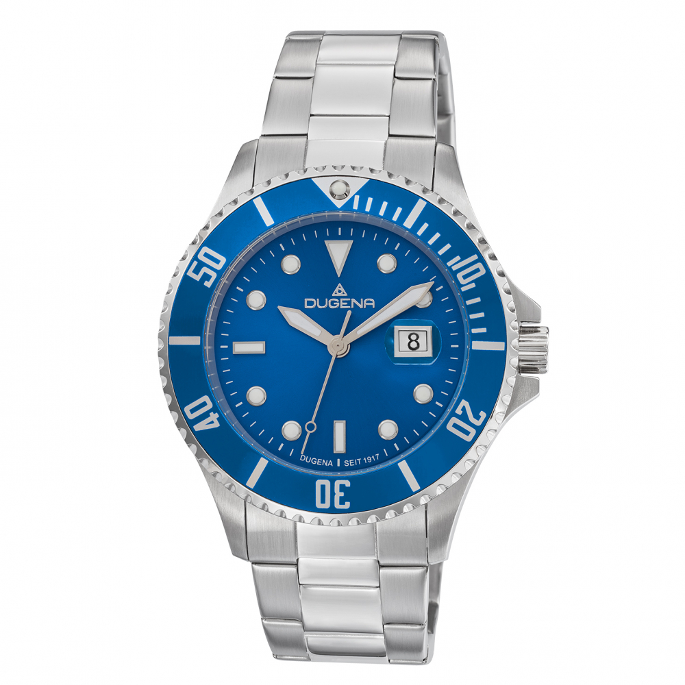 Dugena 4461003 XL Diver 44mm Herren Taucheruhr bis zu 30 ATM