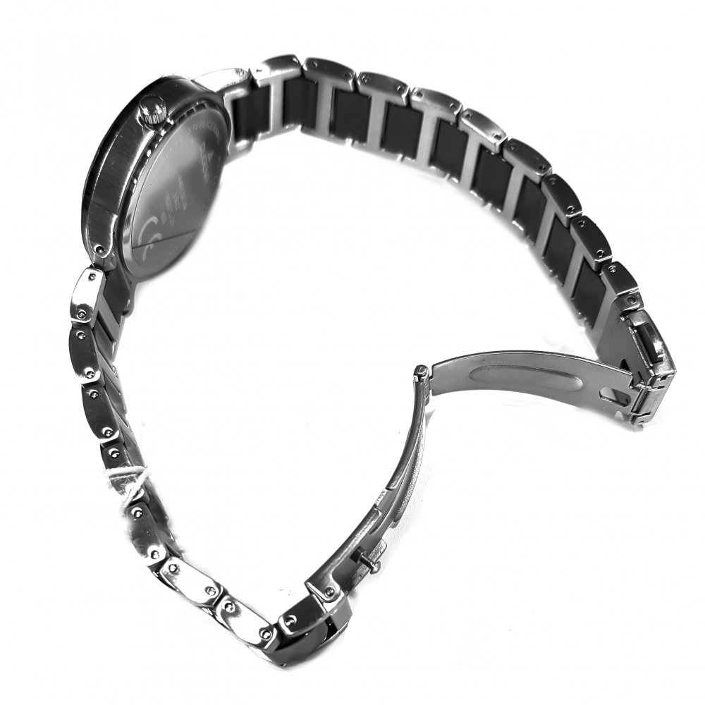 DUGENA Damen Uhr Edelstahl-Ceramic Solar 4461007 Datum