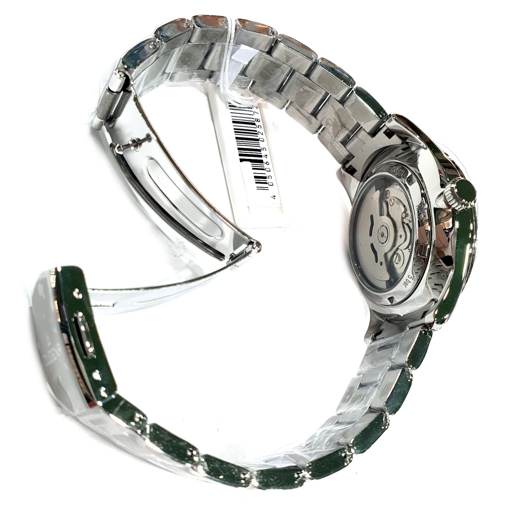 Dugena 4461090 Milano Automatik, Edelstahl, bombiertes Saphirglas