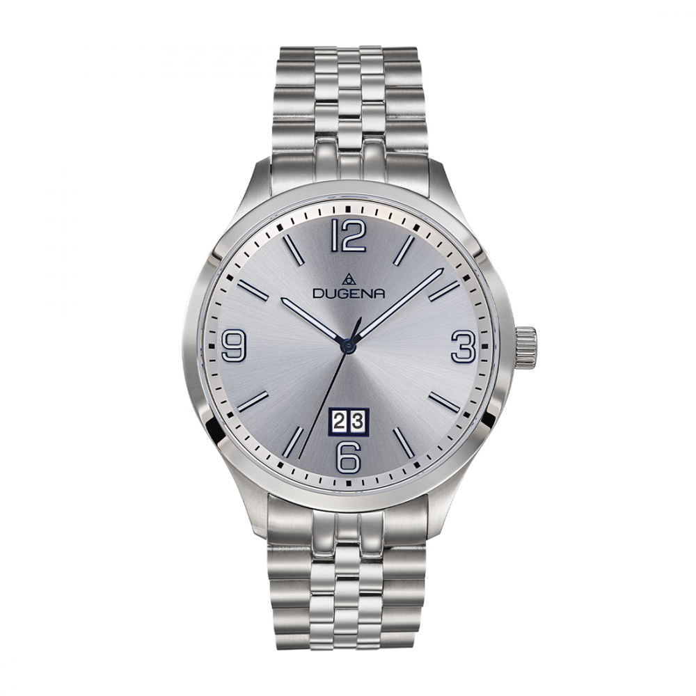 Dugena 4461181 Herren Uhr Big Date Saphirglas 10 ATM, 42mm