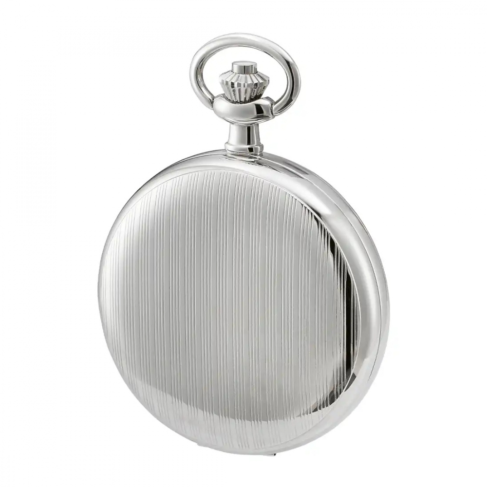 Dugena 4461234 Savonette Taschenuhr mit Kette, kleine Sekunde