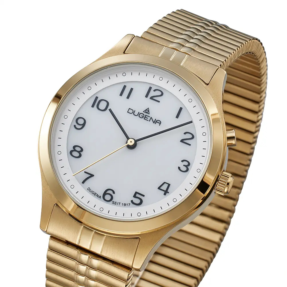 Dugena Armbanduhr 4461249 Bari Licht Goldfarben, Zugband, 37mm
