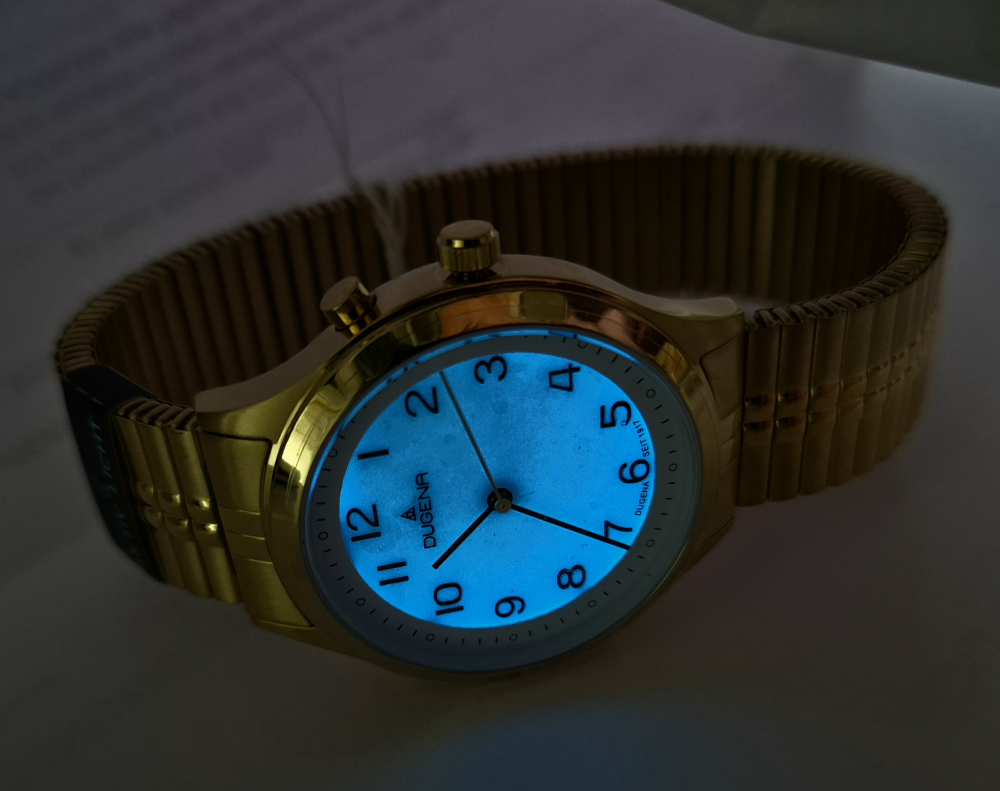 Dugena Armbanduhr 4461249 Bari Licht Goldfarben, Zugband, 37mm