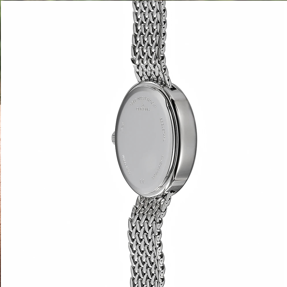 Dugena Damen Armbanduhr 4461277 Ella silberfarben, 19x22mm