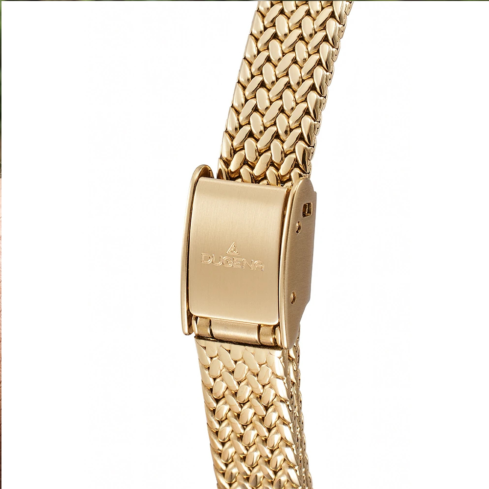 Dugena Damen Armbanduhr 4461278 Ella goldfarben, 19x22mm