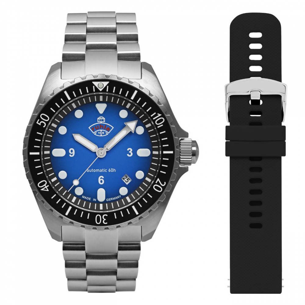 Ruhla 4960M-3 NVA Kommando Minentaucher Automatik Uhr 60h Gangreserve, 20ATM