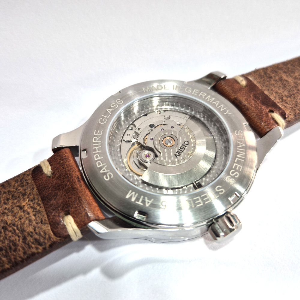 ARISTO Herren Armbanduhr 4H209 Pilotenuhr -Selita-Werk, Beobachtungsuhr, 47mm