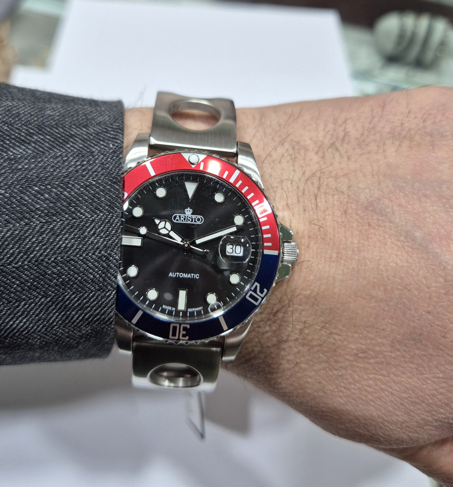 ARISTO 4H98294-P Taucheruhr Aquaristo Automatic Vintage 20ATM Diver