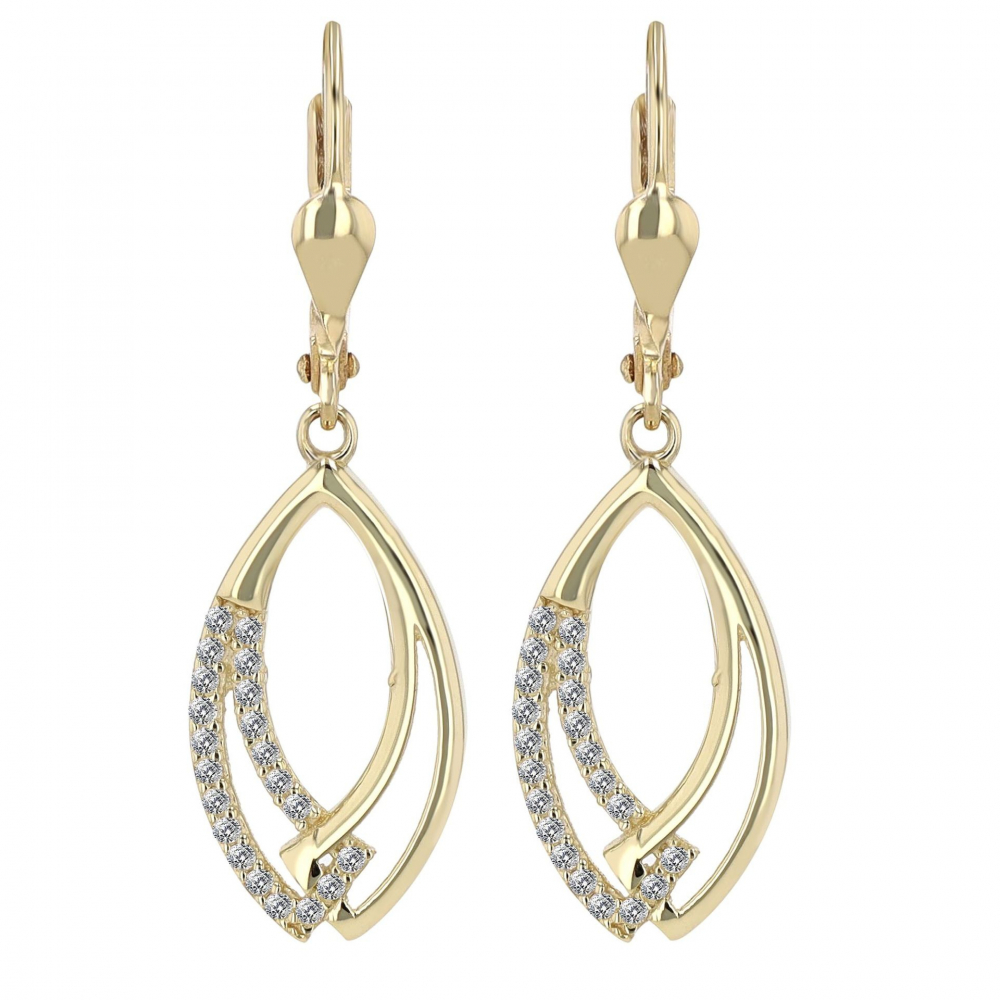 333/8K Gold Ohrringe, Ohrhänger Gelbgold mit Zirkonia 5500163-001