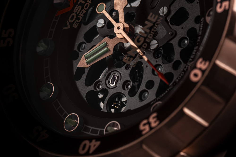 Vostok Europe NH72-​571B648 Engine Skelett Automatik Uhr Limited Edition  30ATM