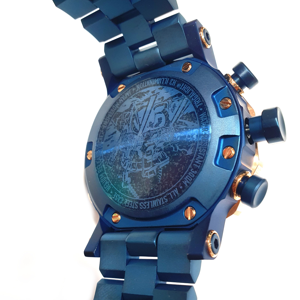 Vostok Europe Lunokhod 2 Grand Chrono 6S21-​620E631B Rosé-Blau 