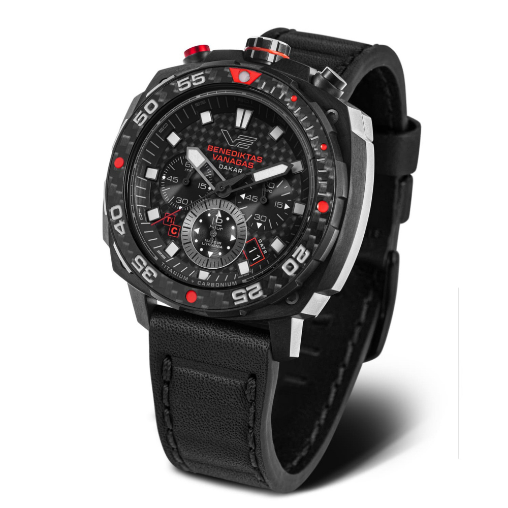 Vostok Europe Uhr VK67-​650J740 'Benediktas Vanagas Dakar Edition 2024' Titanium Chrono