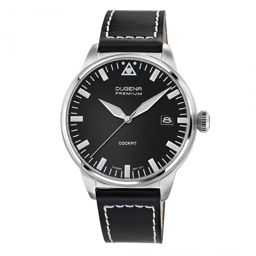 Dugena Premium 7000178 Cockpit Herrenuhr Armbanduhr Fliegeruhr, Saphiglas