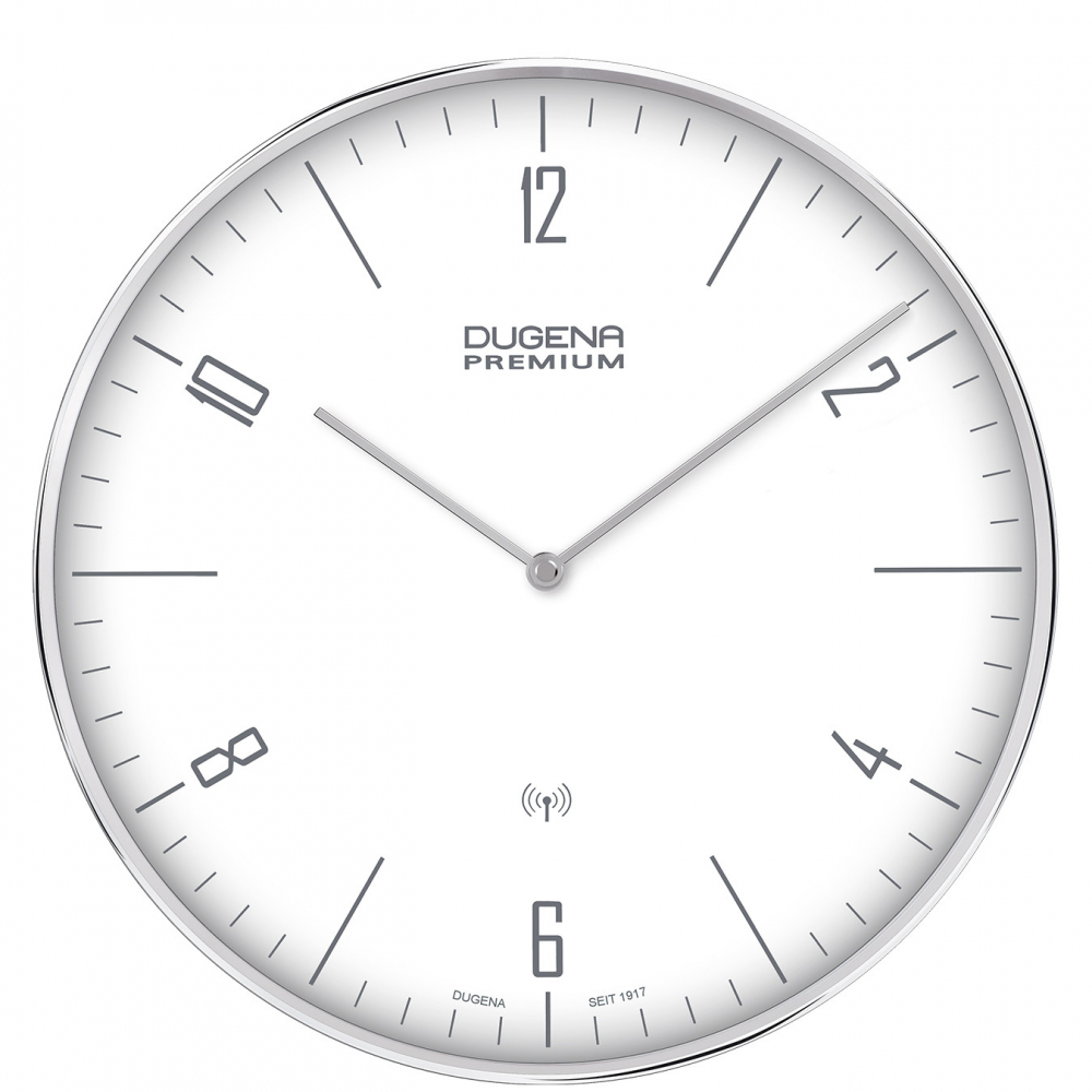 DUGENA Premium Funk Wanduhr weiss Dessau 7000997