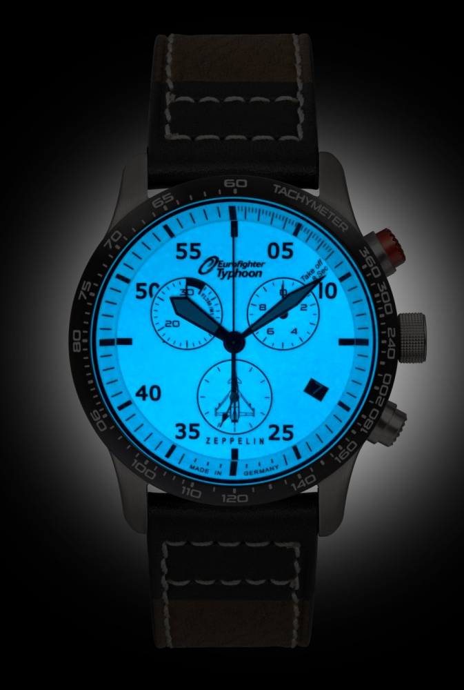 ZEPPELIN Fliegeruhr 7298-5 Eurofighter Typhoon Chronograph Eta-Quarzwerk