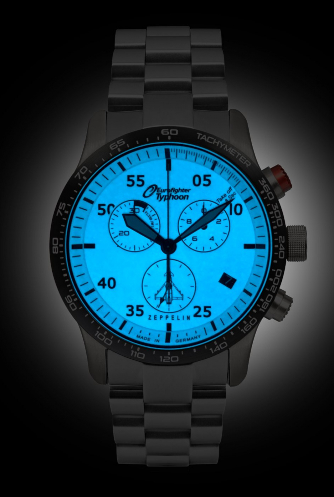 ZEPPELIN Fliegeruhr 7298M-5 Eurofighter Typhoon Chronograph Eta-Quarzwerk