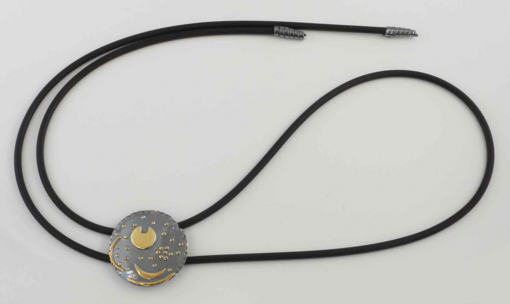 Himmelsscheibe von Nebra Sternenschmuck Silber Bolotie 30mm Herrenschmuck