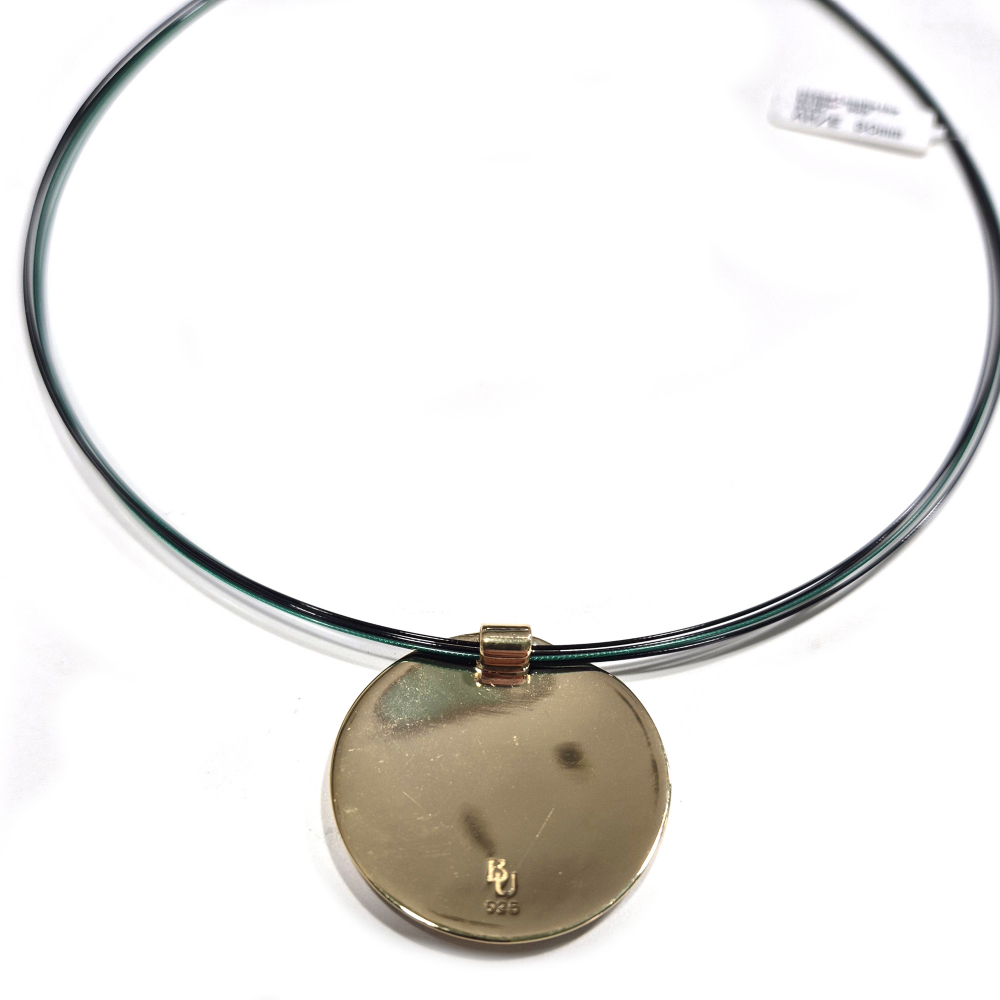 Himmelsscheibe von Nebra 30mm grün emailliert Sternenschmuck Silber Anhänger