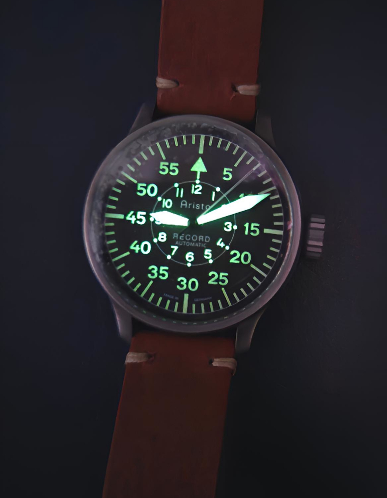 ARISTO Armbanduhr Record Automatik 7H166 Pilotenuhr, limitiert auf 50 Stück