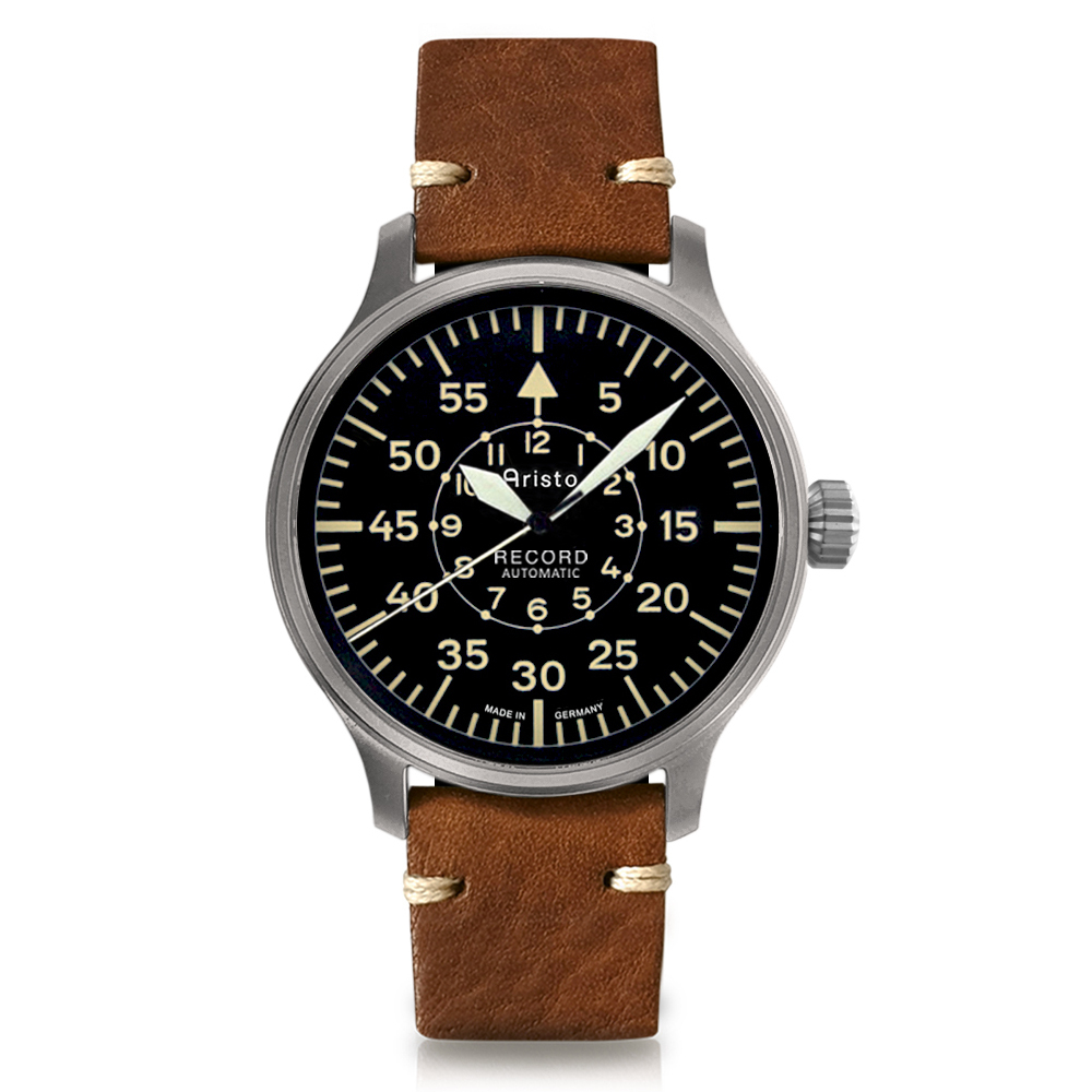 ARISTO Armbanduhr Record Automatik 7H166 Pilotenuhr, limitiert auf 50 Stück