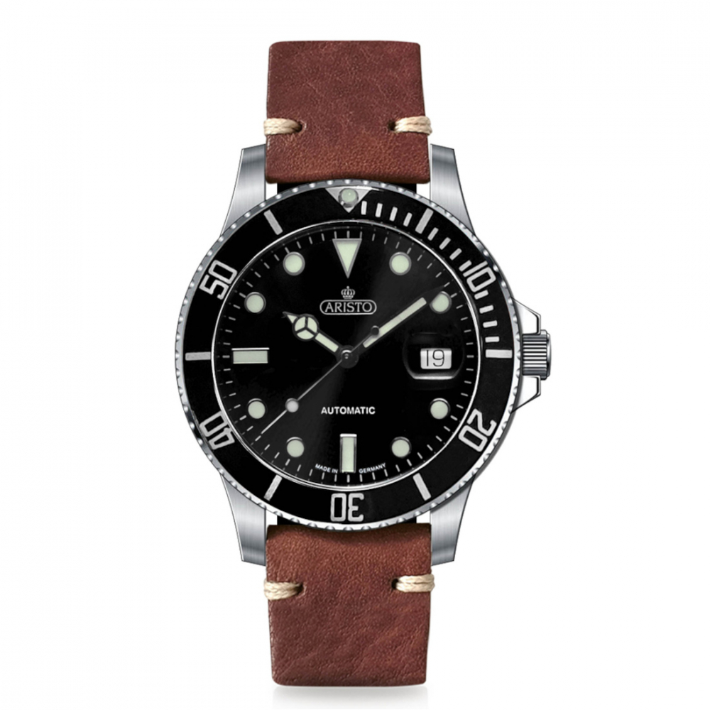 ARISTO 7H98294-S Taucheruhr Aquaristo Automatic Vintage 20ATM Diver