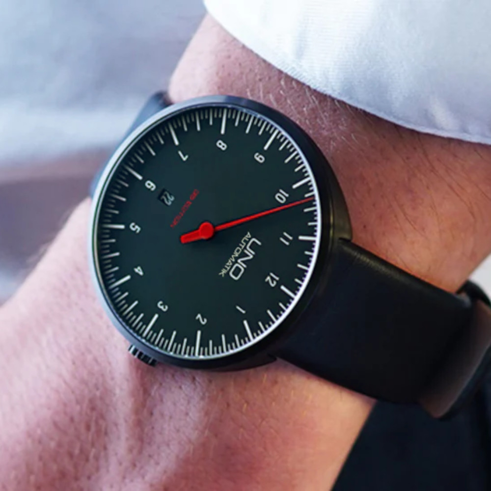 Botta UNO 35 Edition 819310BE Automatik Einzeigeruhr 44mm, Sattellederband