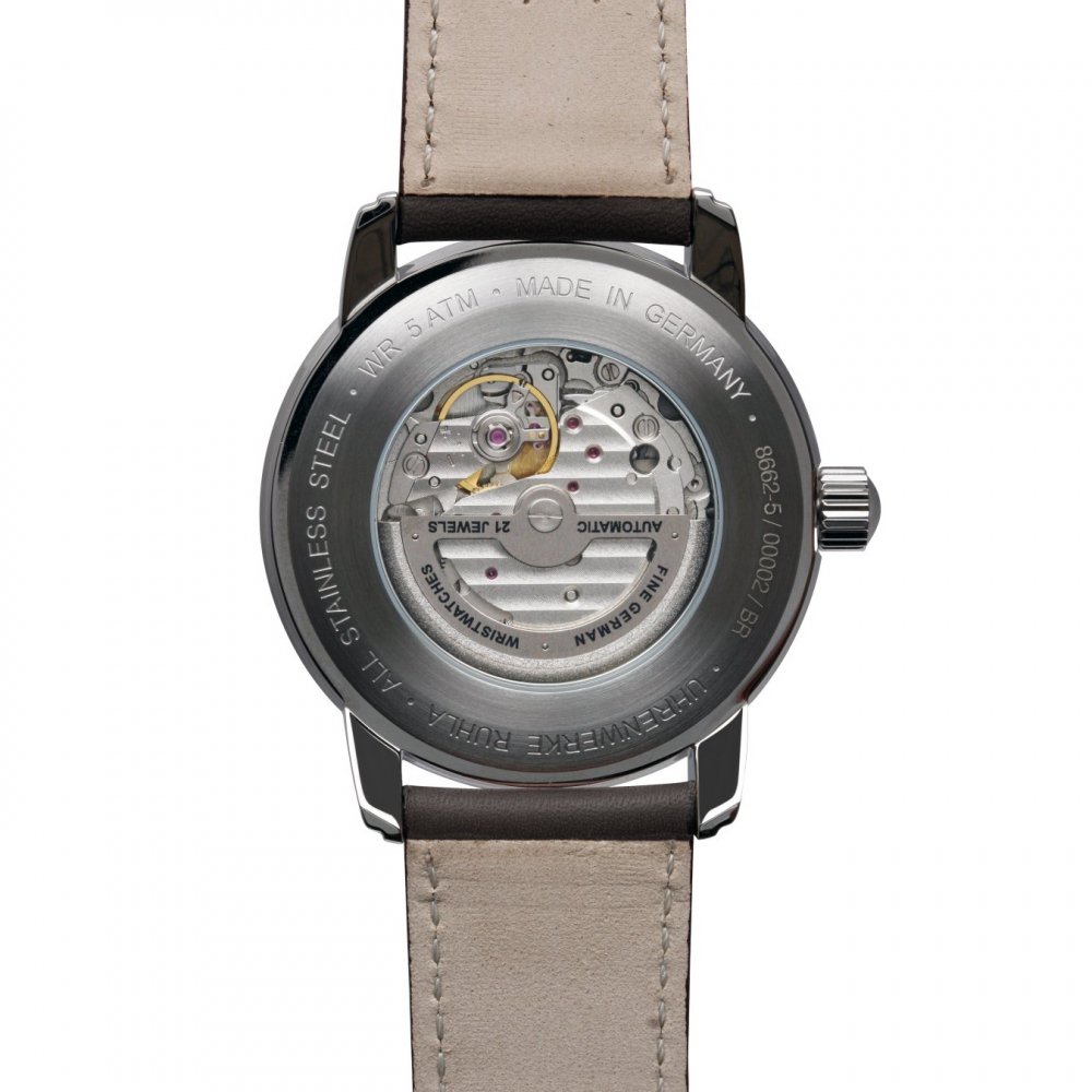 Zeppelin 8662-5 Herrenuhr Automatik mit 24-Stundenanzeige und Lederarmband