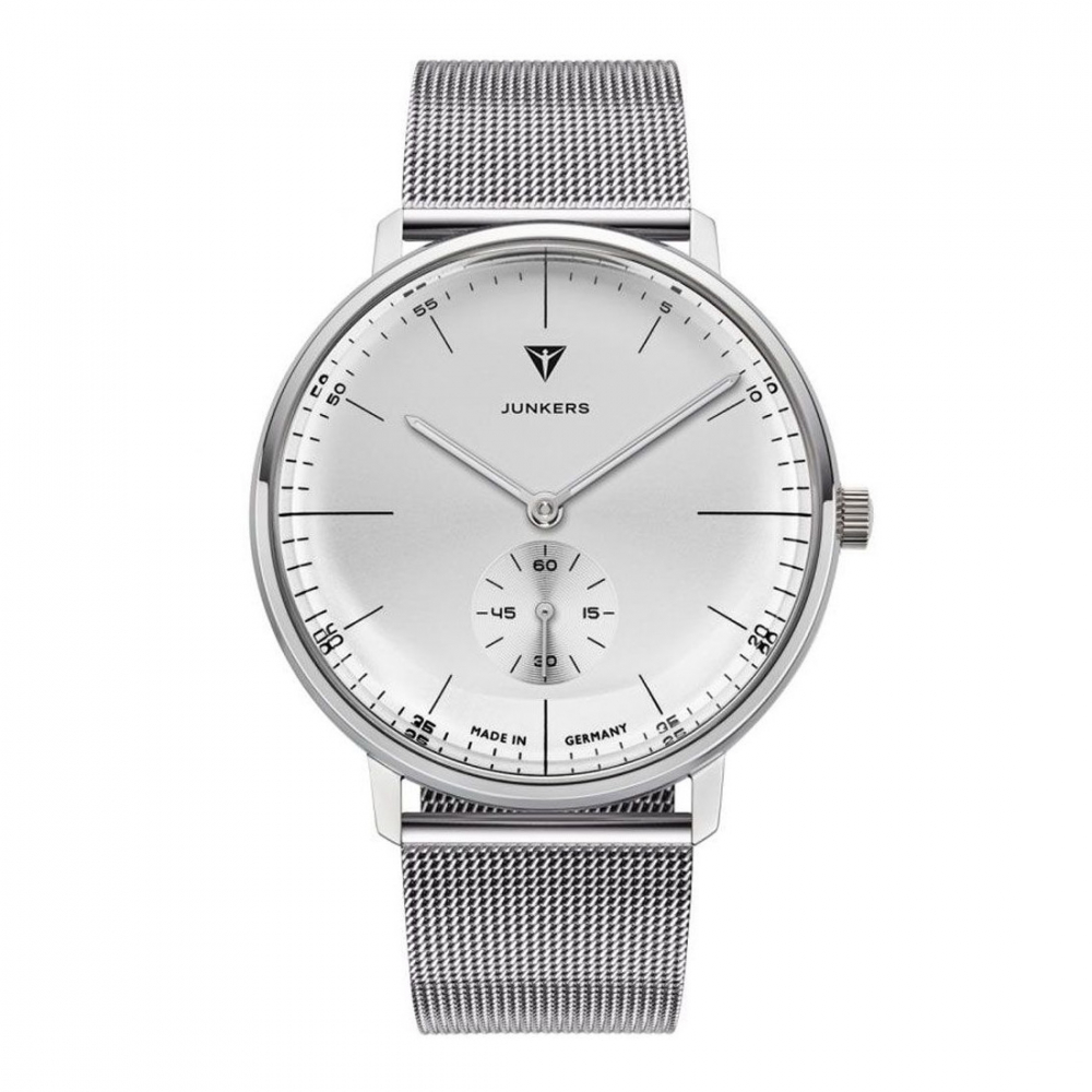 Junkers Herren Armbanduhr Bauhaus 9.09.01.04.M Meshband