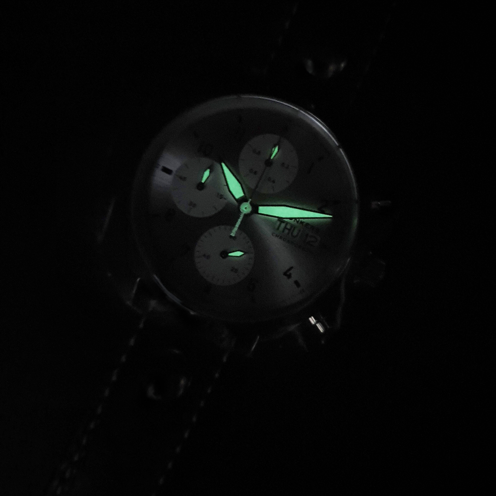 Junkers Herren Armbanduhr Cockpit 9.14.01.03 Chronograph Saphirglas Day-Date