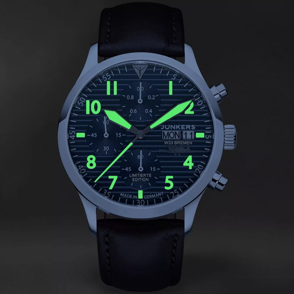 Junkers Chrono Day-Date W33 Bremen 9.14.02.01 Limitierte Sonderedition