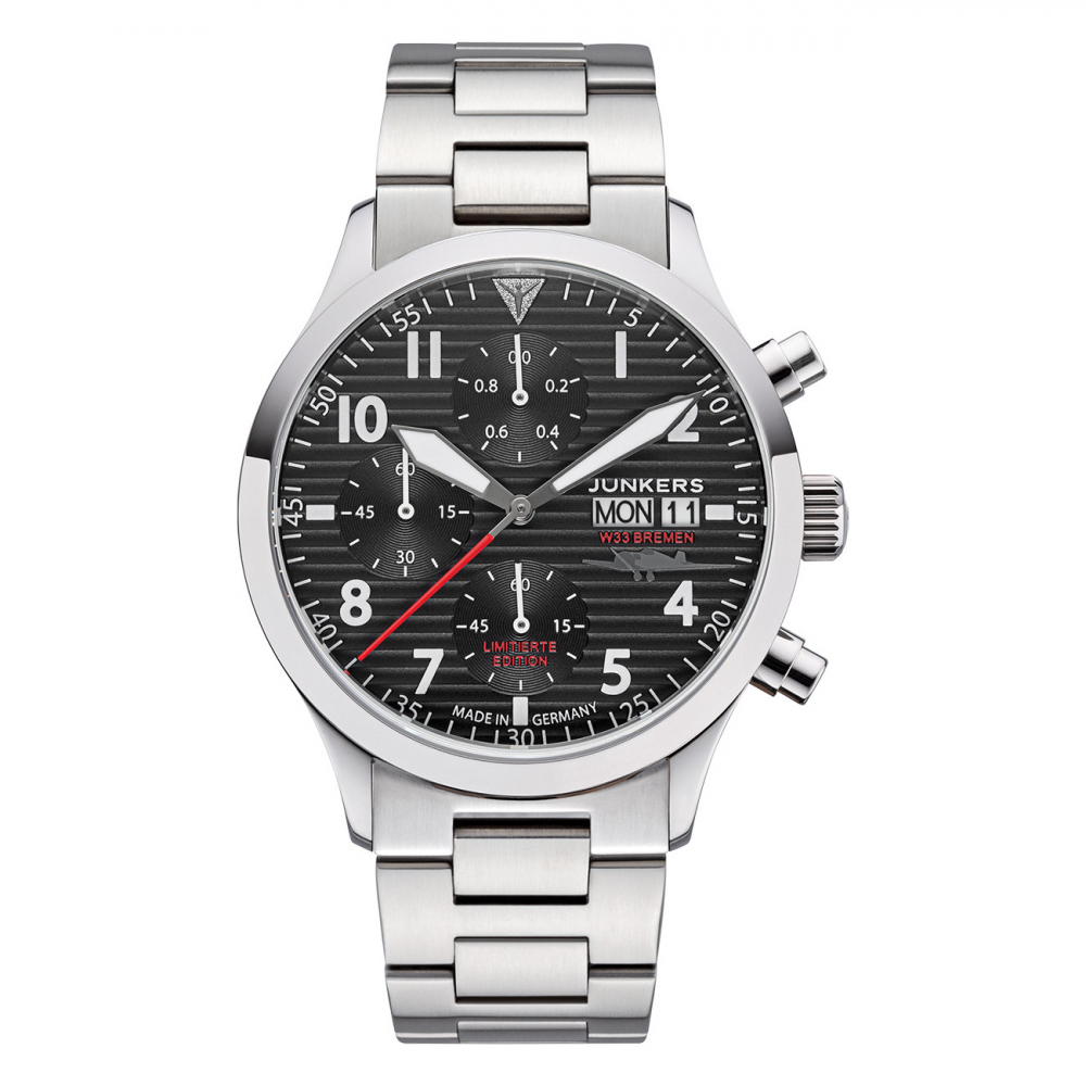 JUNKERS W33 Bremen Chrono Day-Date 9.14.02.02.M Limitierte Sonderedition, Armbanduhr