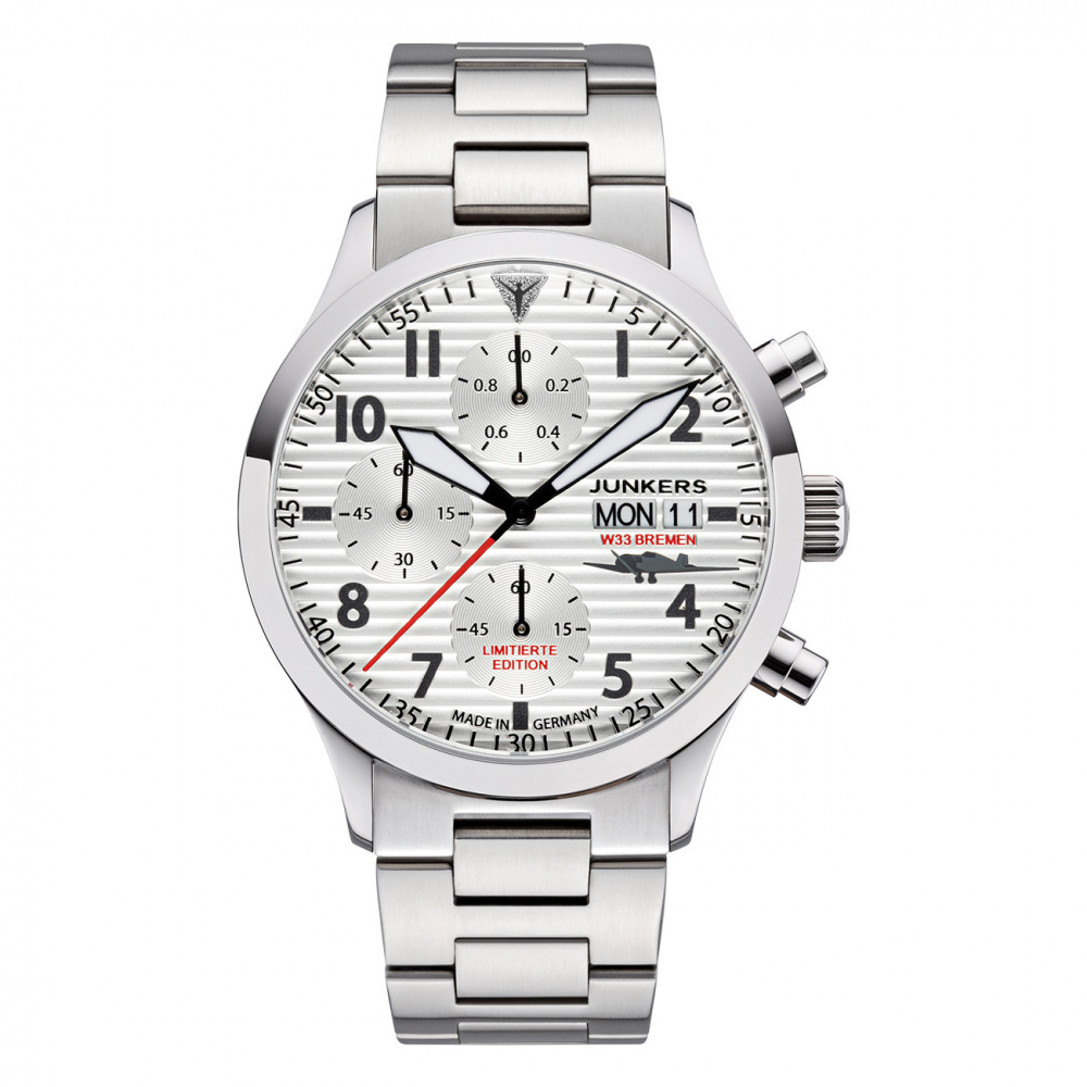JUNKERS W33 Bremen Chrono Day-Date 9.14.02.03.M Limitierte Sonderedition Armbanduhr