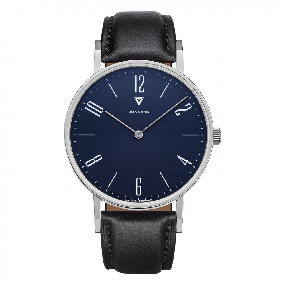 Junkers Dessau 9.16.01.01 Herren Armbanduhr Saphirglas Lederband 40mm